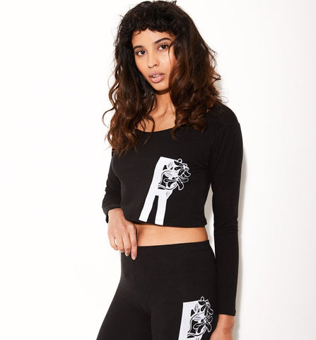 Women's Flower Hemp Crop Top